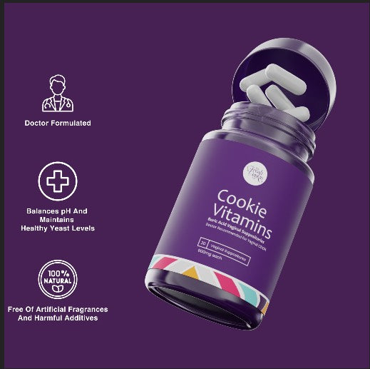 Cookie Vitamins Boric Acid Suppository (Triple Action Formula)