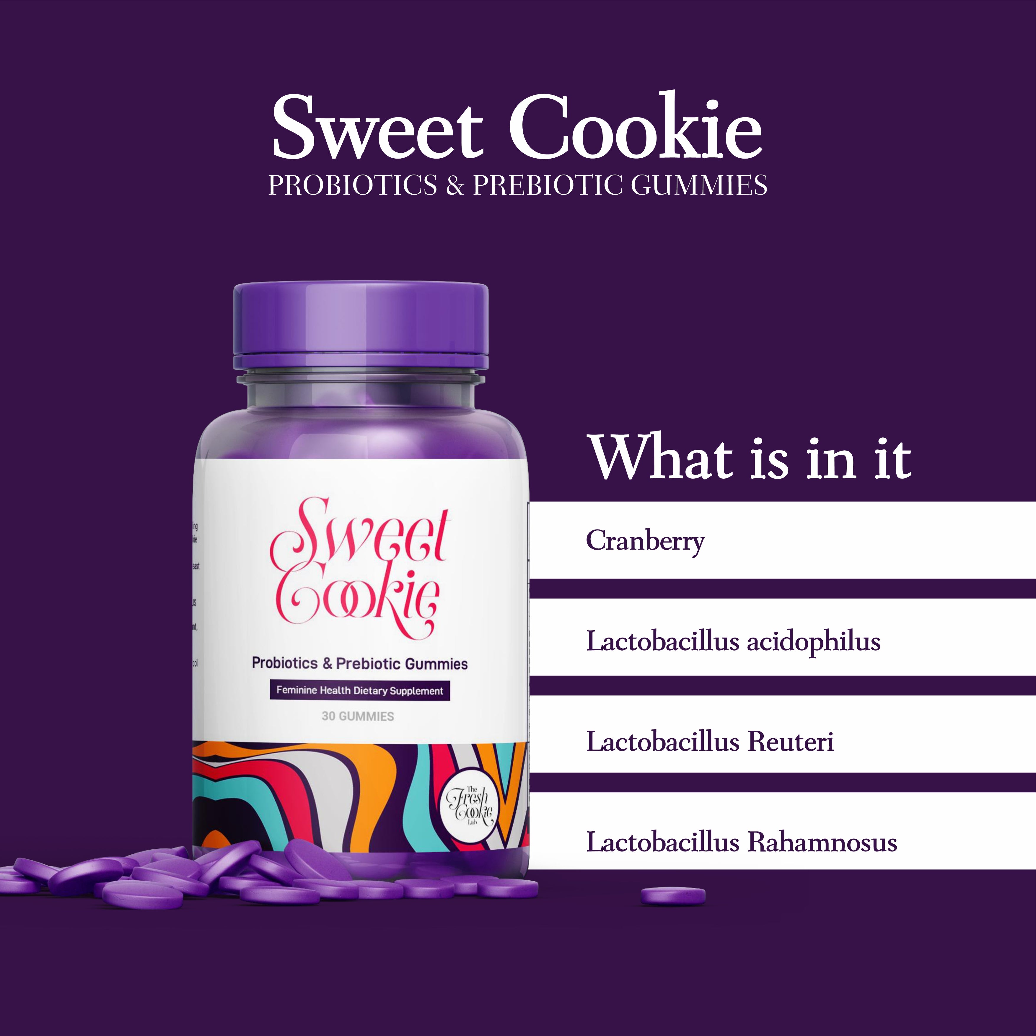 Gummies In. Cookies Sweet Cookie Gummies | Probiotics | TheFreshCookieLab